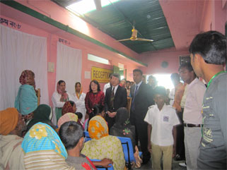 Prof. Okamoto and His wife Dr. Okamoto Visiting Bangladesh