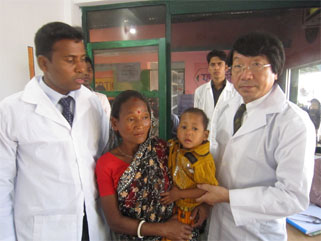 Prof. Okamoto and His wife Dr. Okamoto Visiting Bangladesh