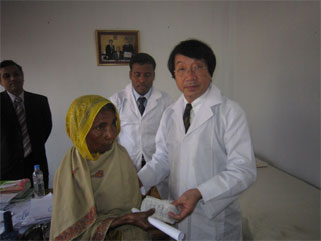 Prof. Okamoto and His wife Dr. Okamoto Visiting Bangladesh